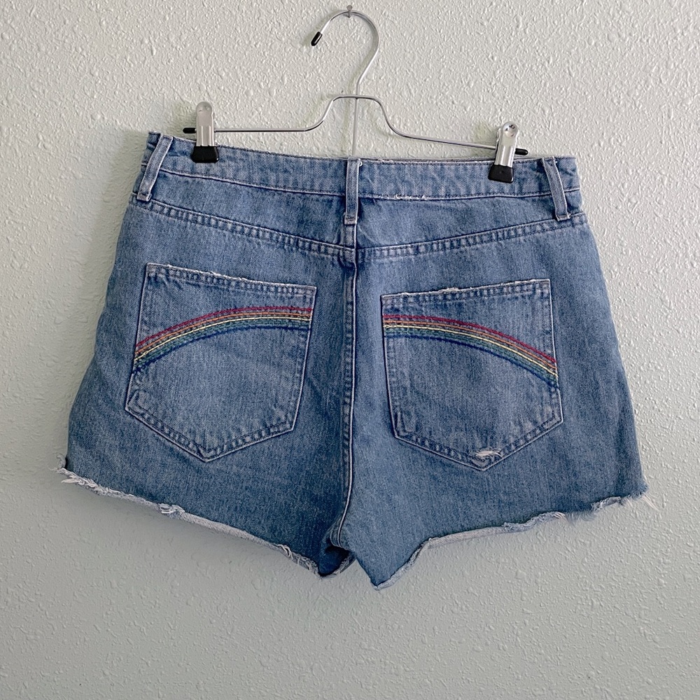 Show Me Your Mumu Arizona Rainbow Jean Shorts